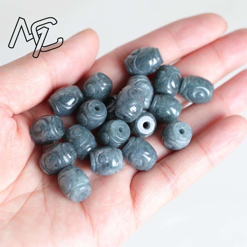 5PC Natural Blue Water Jade Ri - Beading ulasan dan harga