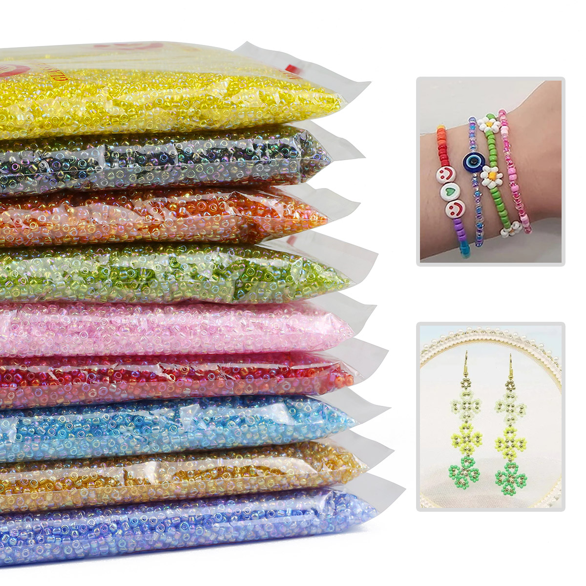 450g 2mm 3mm AB Color  Charm C - Glass Seed Beads 2Mm Jewelry Making ulasan dan harga