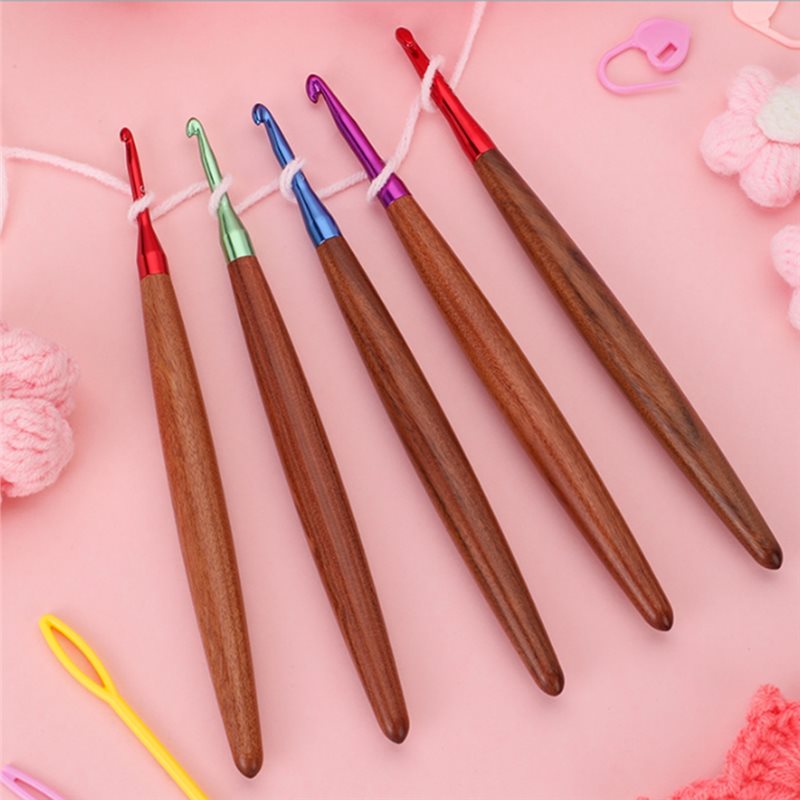 A59Z-Ergonomic Wooden Handle C - Wooden Crochet Hooks Ergonomic Handle ulasan dan harga
