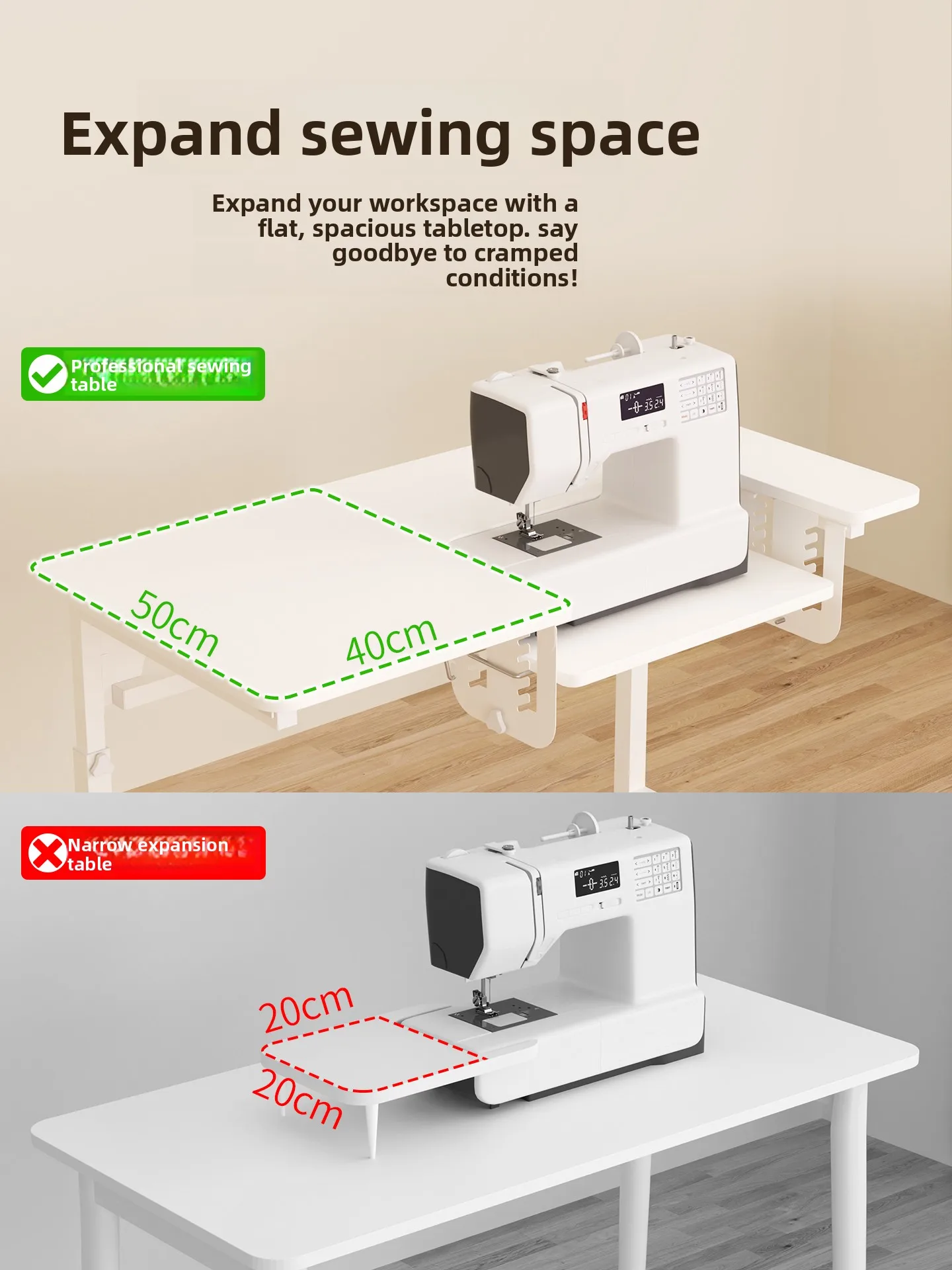 Adjustable Sewing Table for Ho - Sewing ulasan dan harga