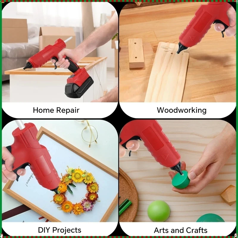 VESMATITY Cordless Electric Ho - Hot Melt Glue Gun Cordless ulasan dan harga