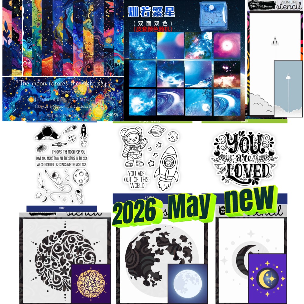 Planet series spacecraft clear - Clear Silicone Stamps For Card Making ulasan dan harga