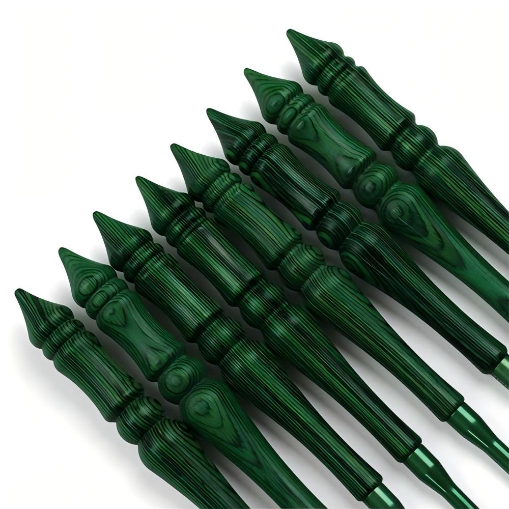 Crochet Hook Set Green Synthet - Wooden Crochet Hooks Ergonomic Handle ulasan dan harga