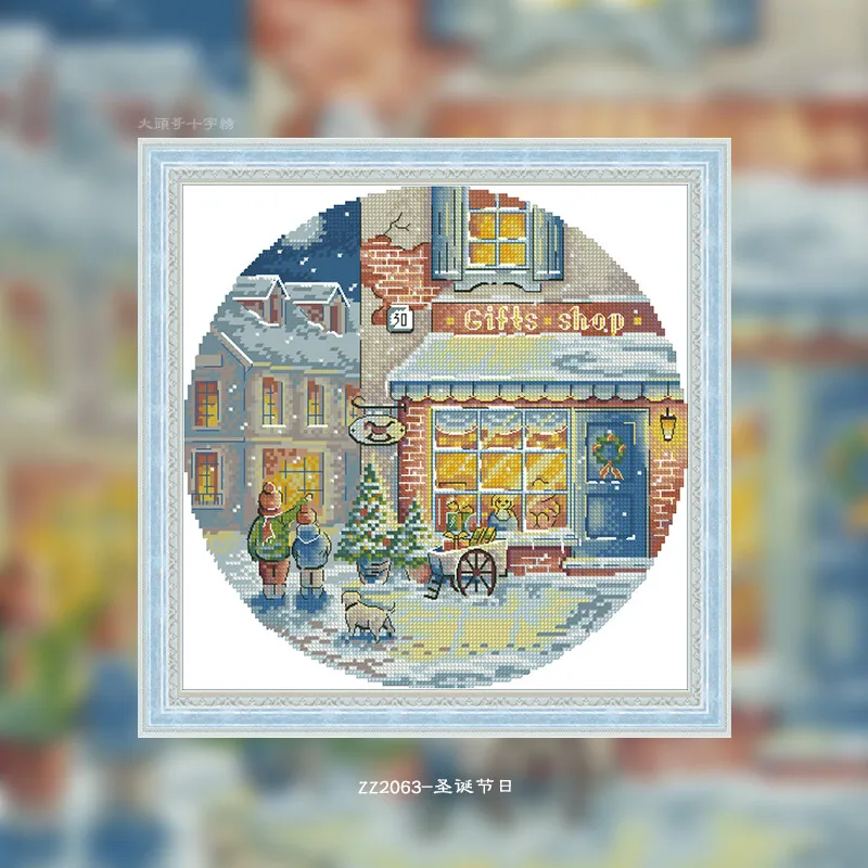 [CC2245 - Christmas Day, most  - Cross Stitch Stamped Kits Beginners ulasan dan harga