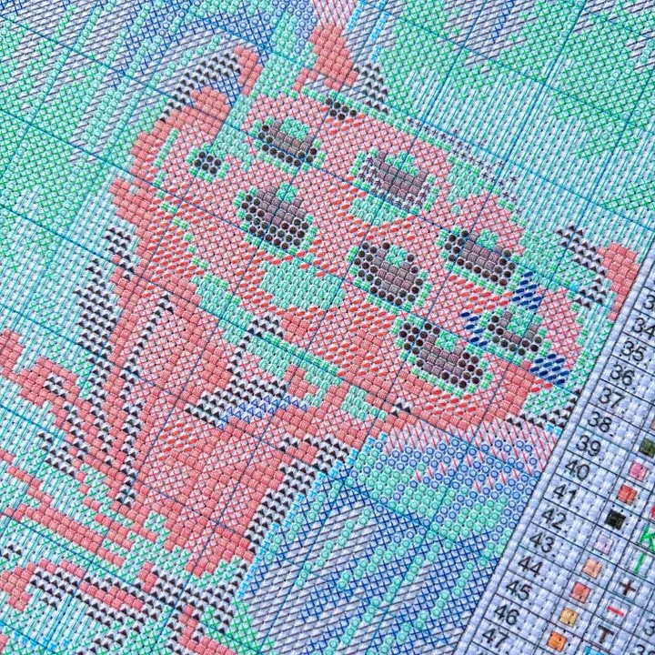 [CC4270 - Happy Year]  DIY Sta - Cross Stitch Stamped Kits Beginners ulasan dan harga