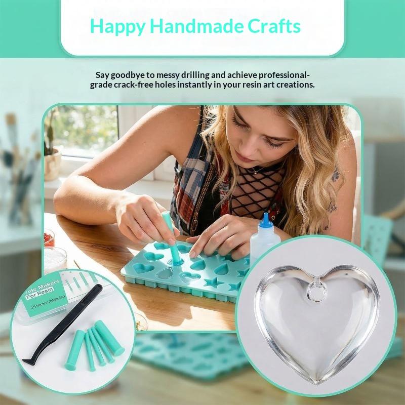 Resin Hole Maker Set 7 Sizes S - Silicone Epoxy Resin Molds Set ulasan dan harga