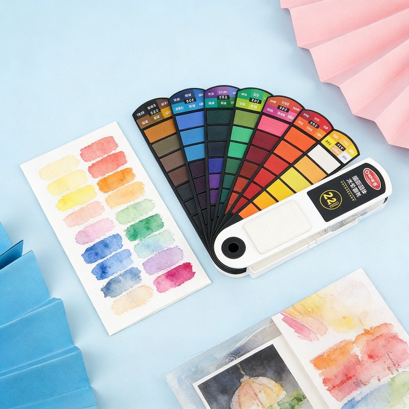 18 Colors Solid Watercolor Pai - Watercolor Paint Set Solid Pigment ulasan dan harga