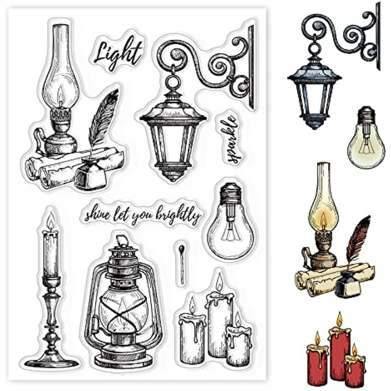 Vintage Lights Silicone Clear  - Clear Silicone Stamps For Card Making ulasan dan harga