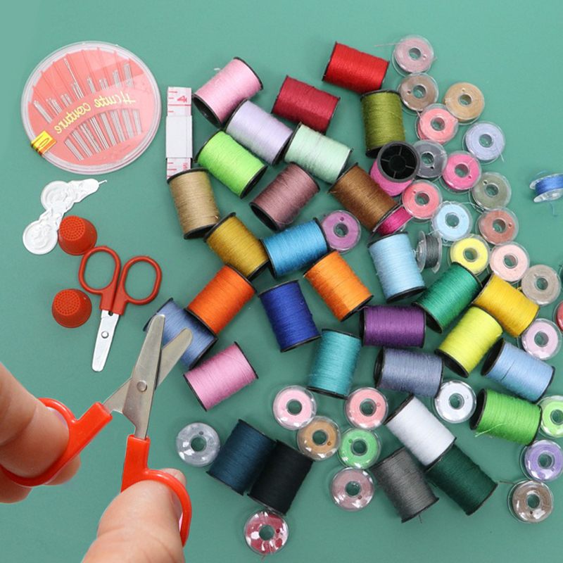 Sewing Kit Mini Manual Sewing  - Cotton Embroidery Thread Skeins ulasan dan harga