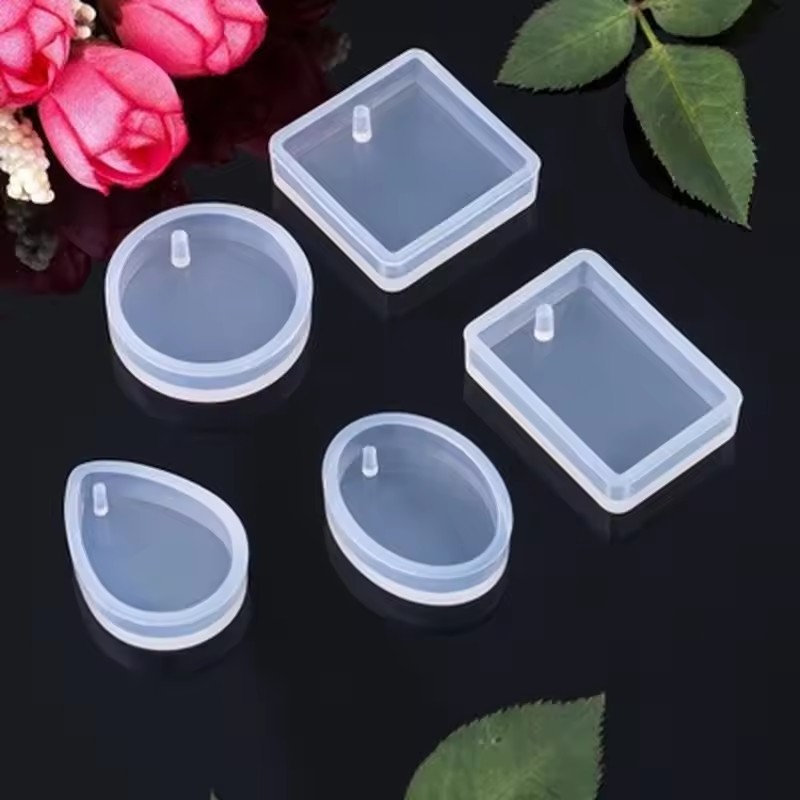 20Pcs/Set DIY Keychain Pendant - Silicone Epoxy Resin Molds Set ulasan dan harga